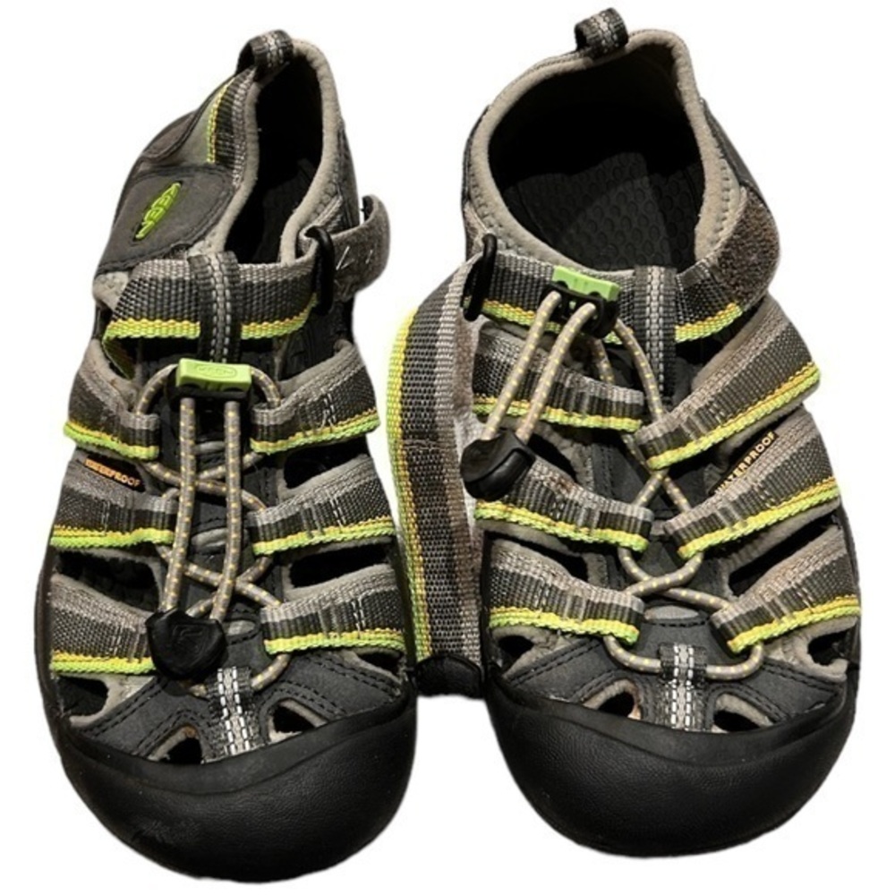 Keen‎ Kids Newport H2 Waterproof Hiking Sandals Black Grey Green Size 2